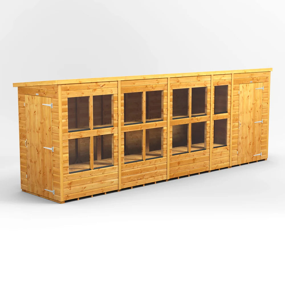Pent Potting Shed with Side Store