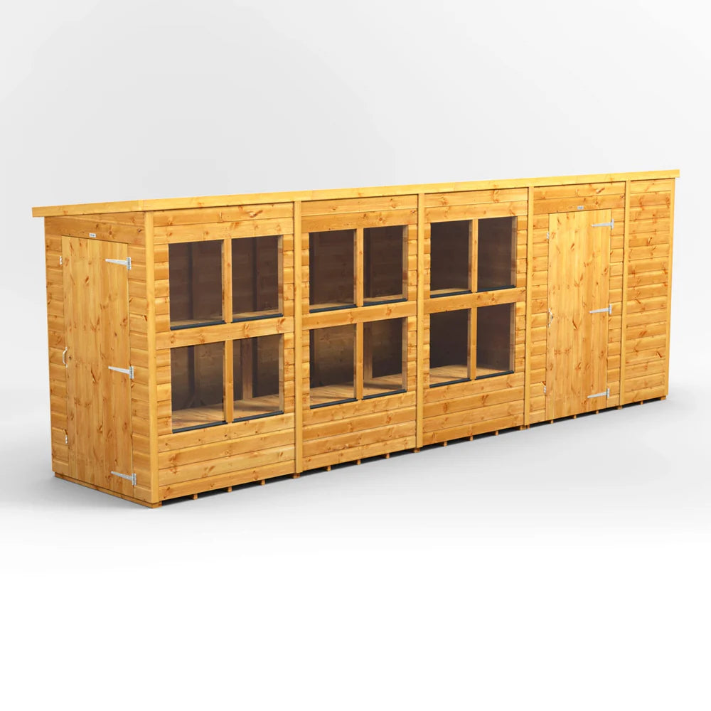 Pent Potting Shed with Side Store