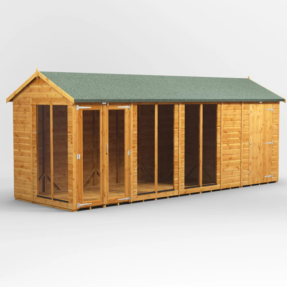 Power Apex Summerhouse Combi (includes Side Store)