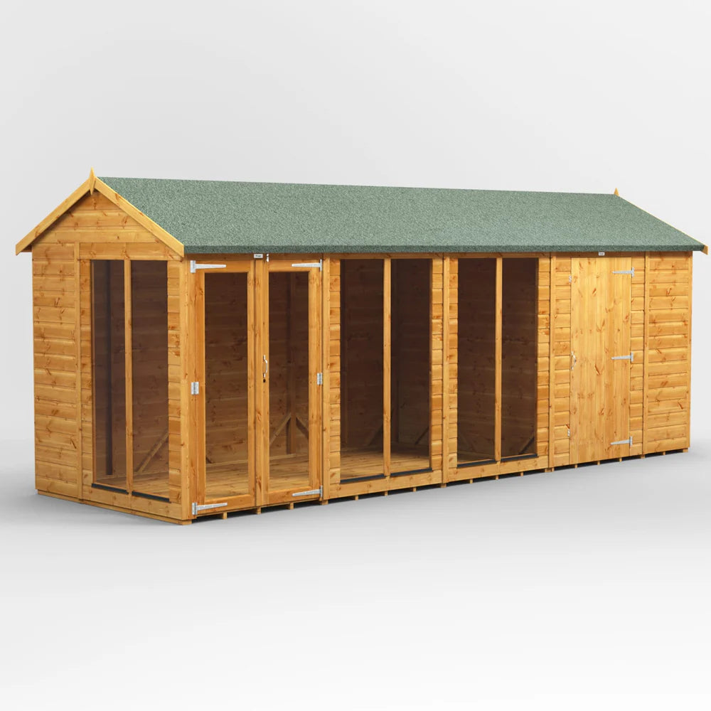 Power Apex Summerhouse Combi (includes Side Store)
