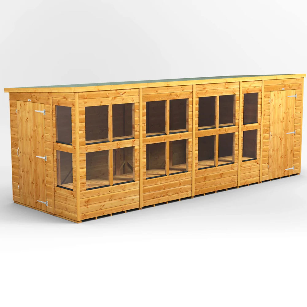 Pent Potting Shed with Side Store