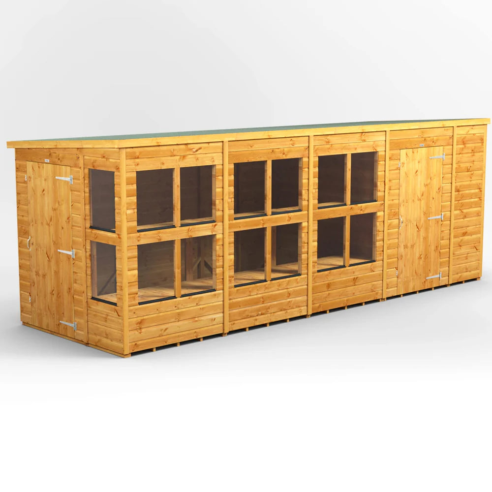 Pent Potting Shed with Side Store