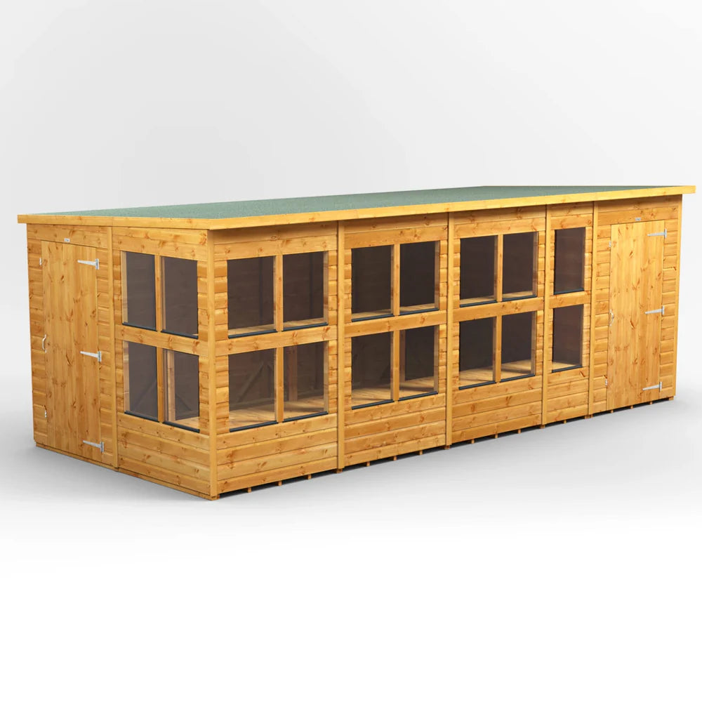 Pent Potting Shed with Side Store