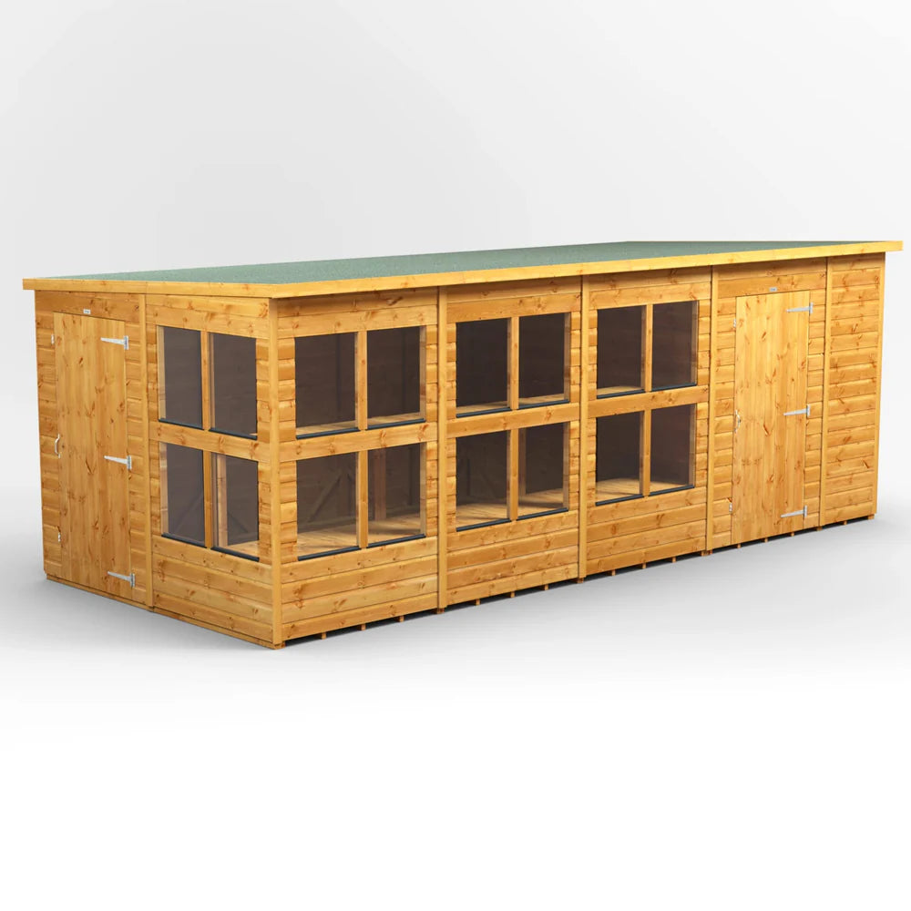 Pent Potting Shed with Side Store