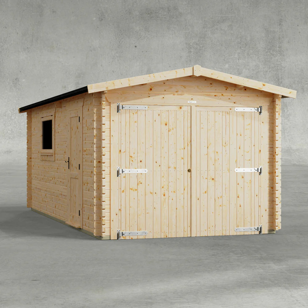 Apex Garage Log Cabin - 44mm