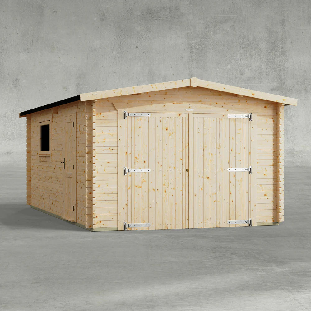 Apex Garage Log Cabin - 44mm