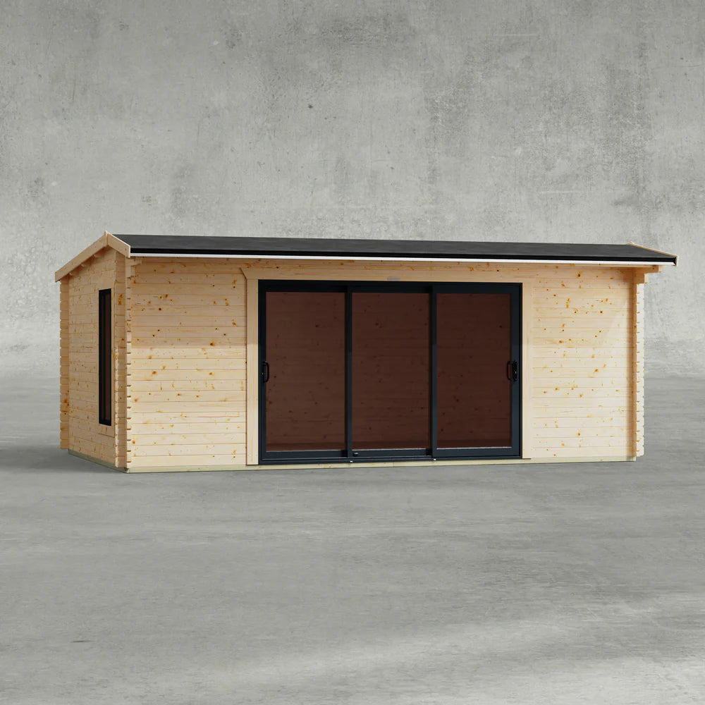 Aluminium Apex Log Cabin – 44mm