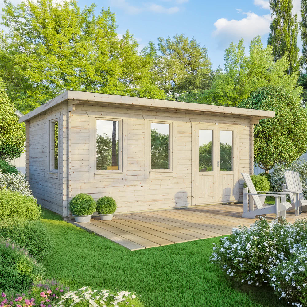 Power Pent Classic Log Cabin - 44mm