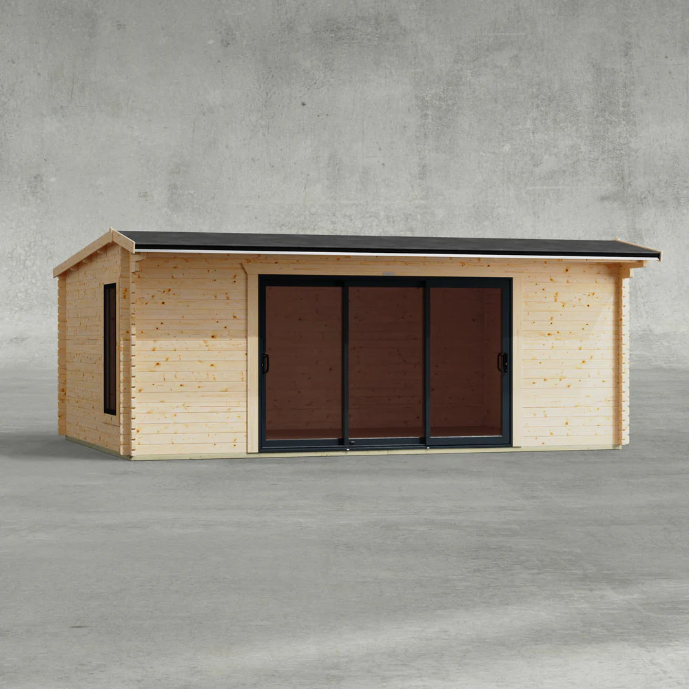 Aluminium Apex Log Cabin – 44mm