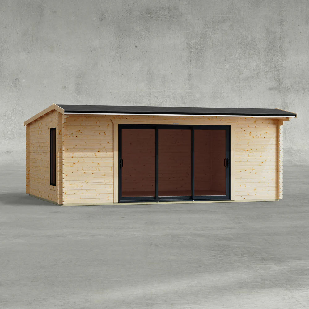 Aluminium Apex Log Cabin – 44mm