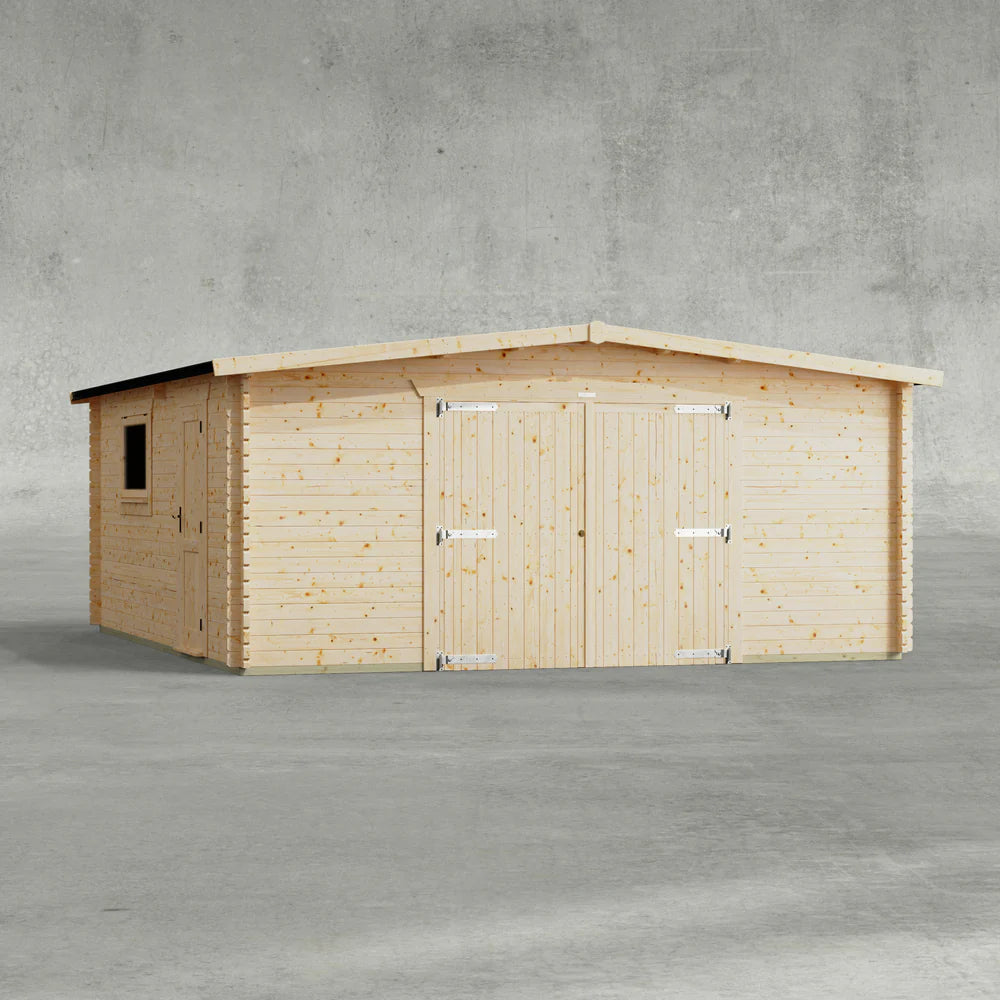 Apex Garage Log Cabin - 44mm