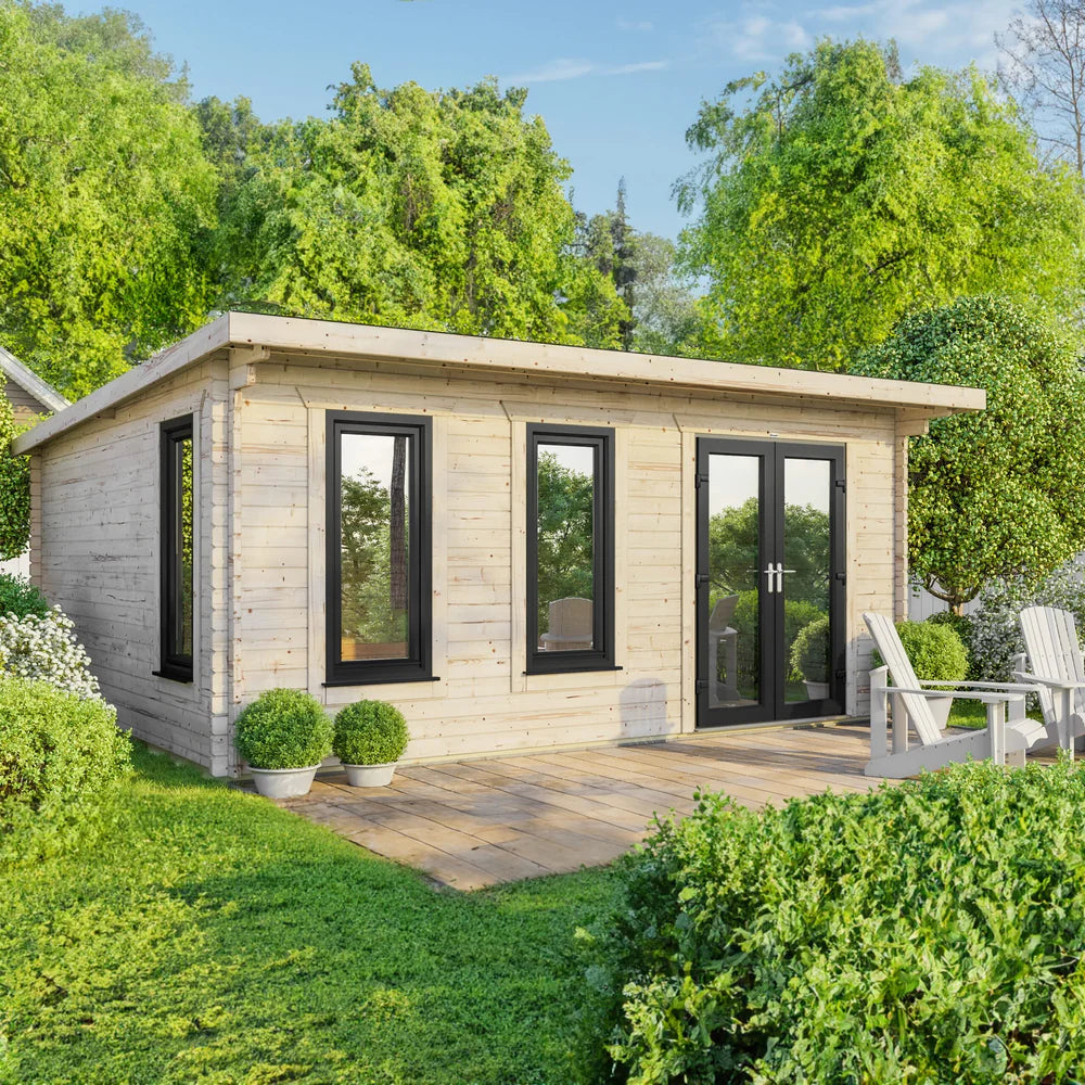 Power Pent Log Cabin - 44mm