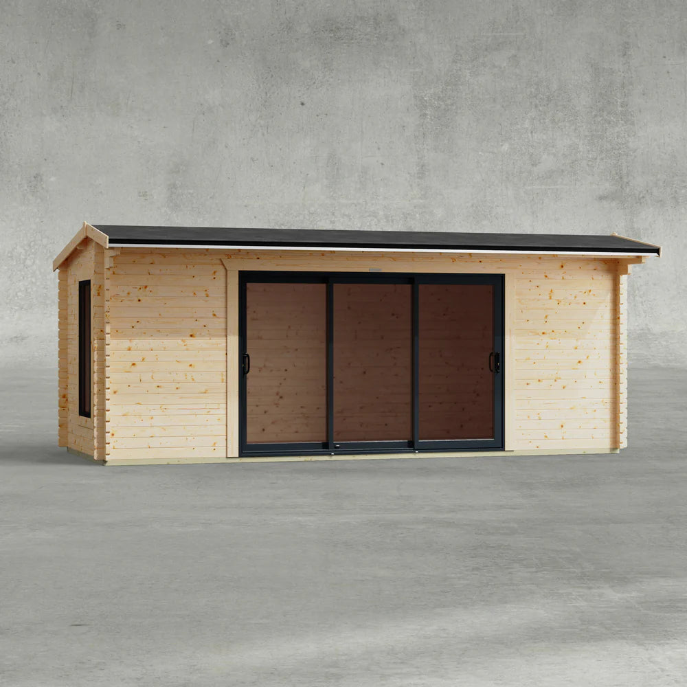 Aluminium Apex Log Cabin – 44mm
