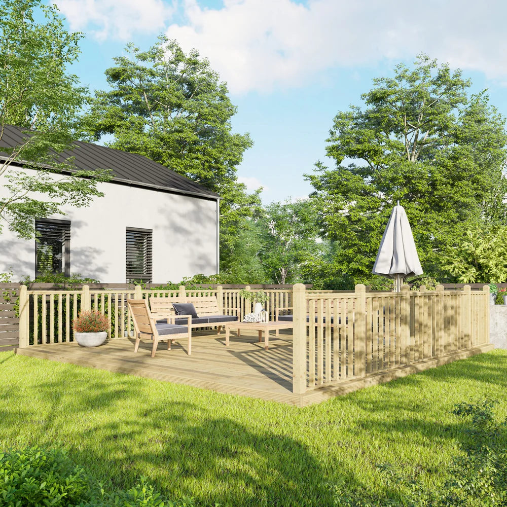 Decking Kit with Three-Sided Handrails