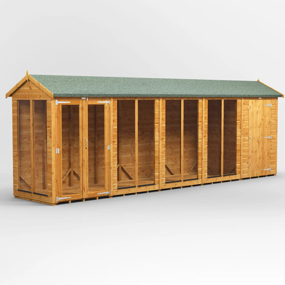 Power Apex Summerhouse Combi (includes Side Store)