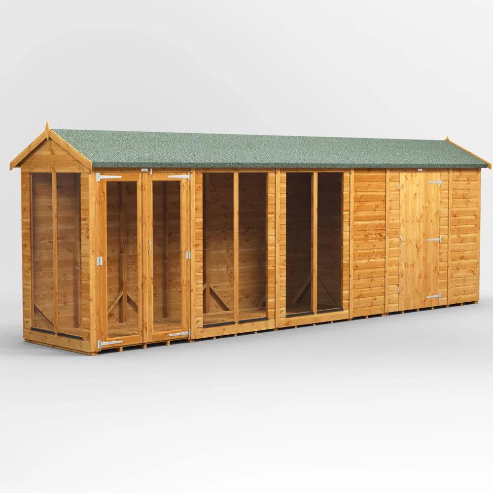 Power Apex Summerhouse Combi (includes Side Store)