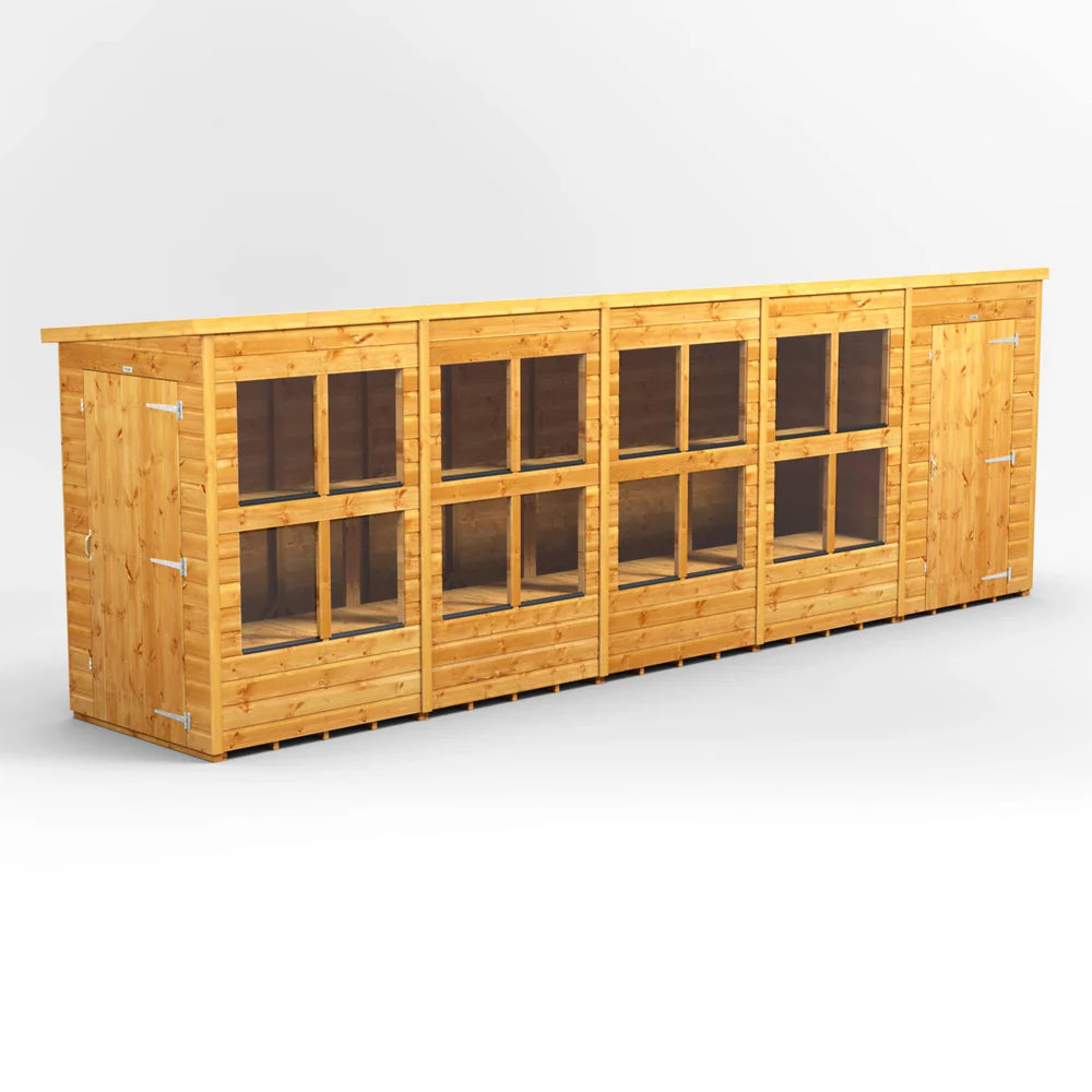 Pent Potting Shed with Side Store