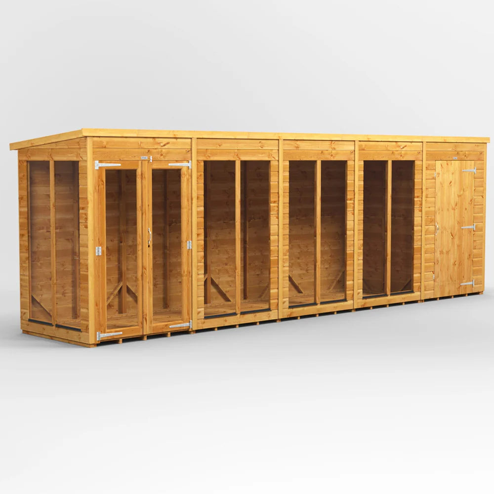 Pent Summerhouse with Side Store