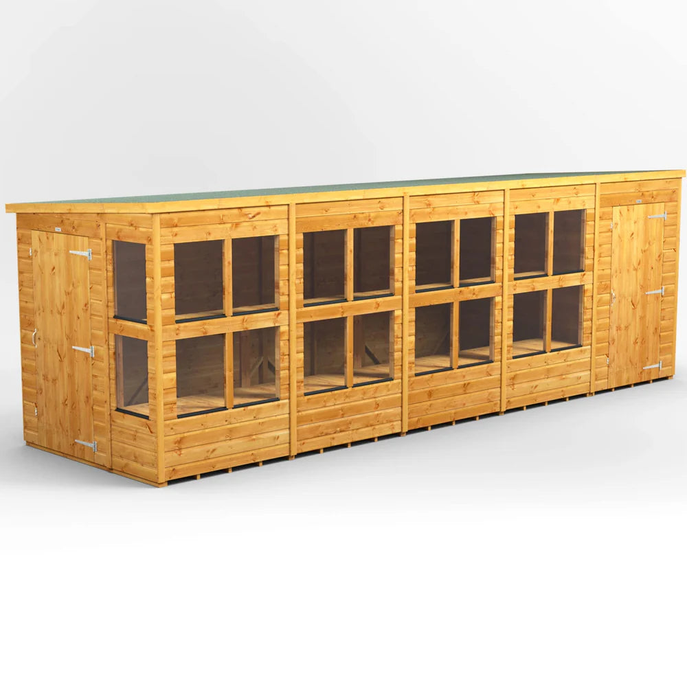 Pent Potting Shed with Side Store