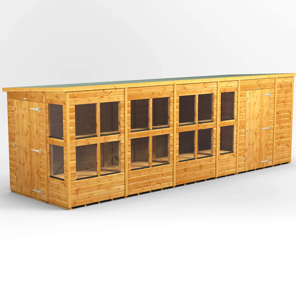 Pent Potting Shed with Side Store