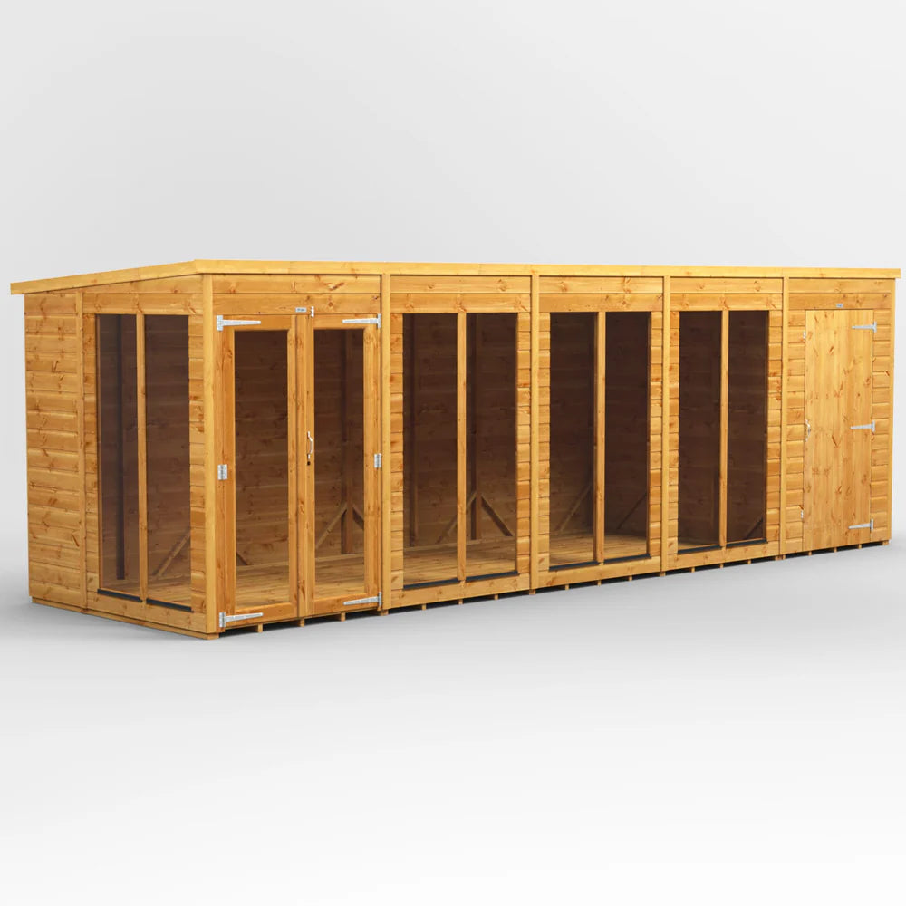 Pent Summerhouse with Side Store