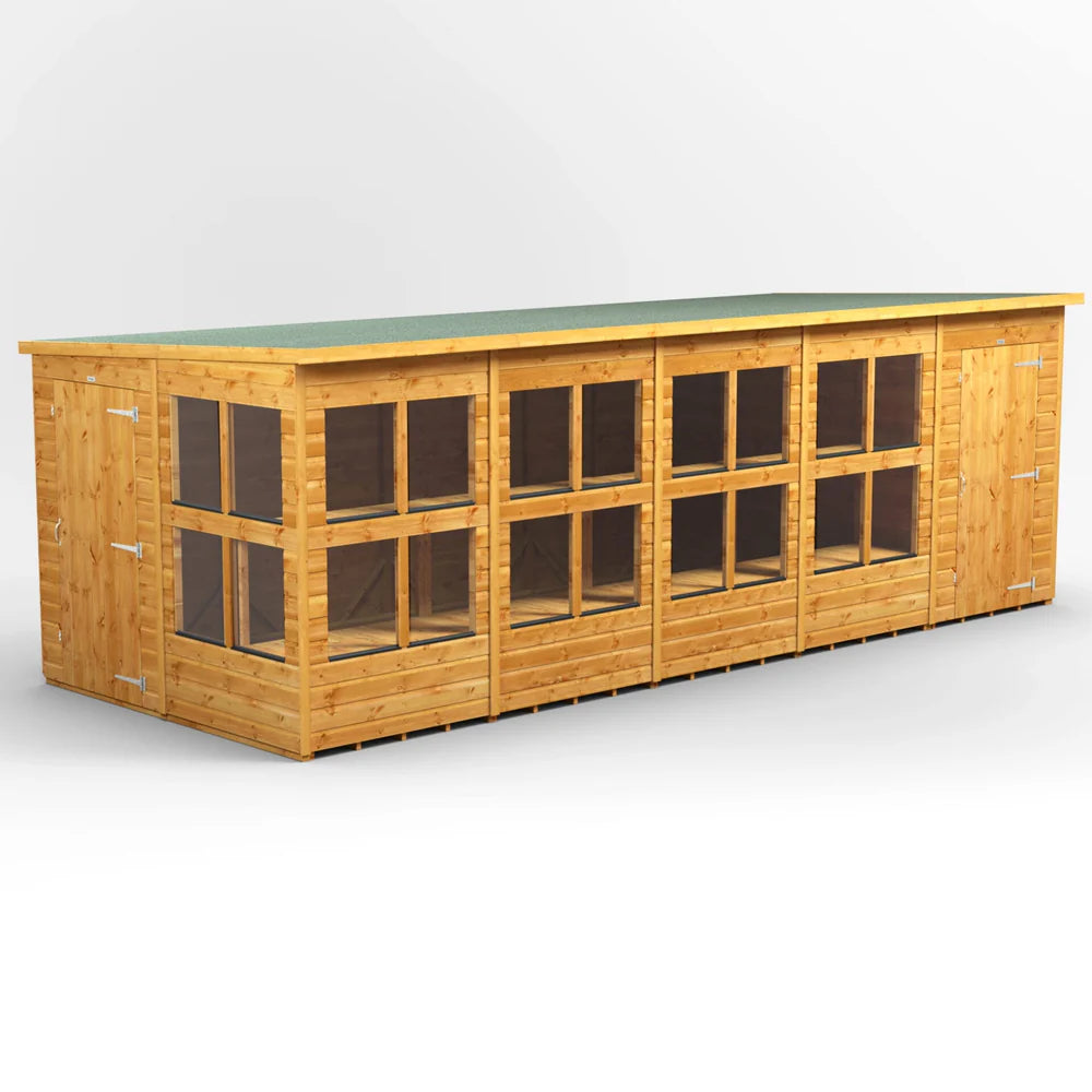 Pent Potting Shed with Side Store