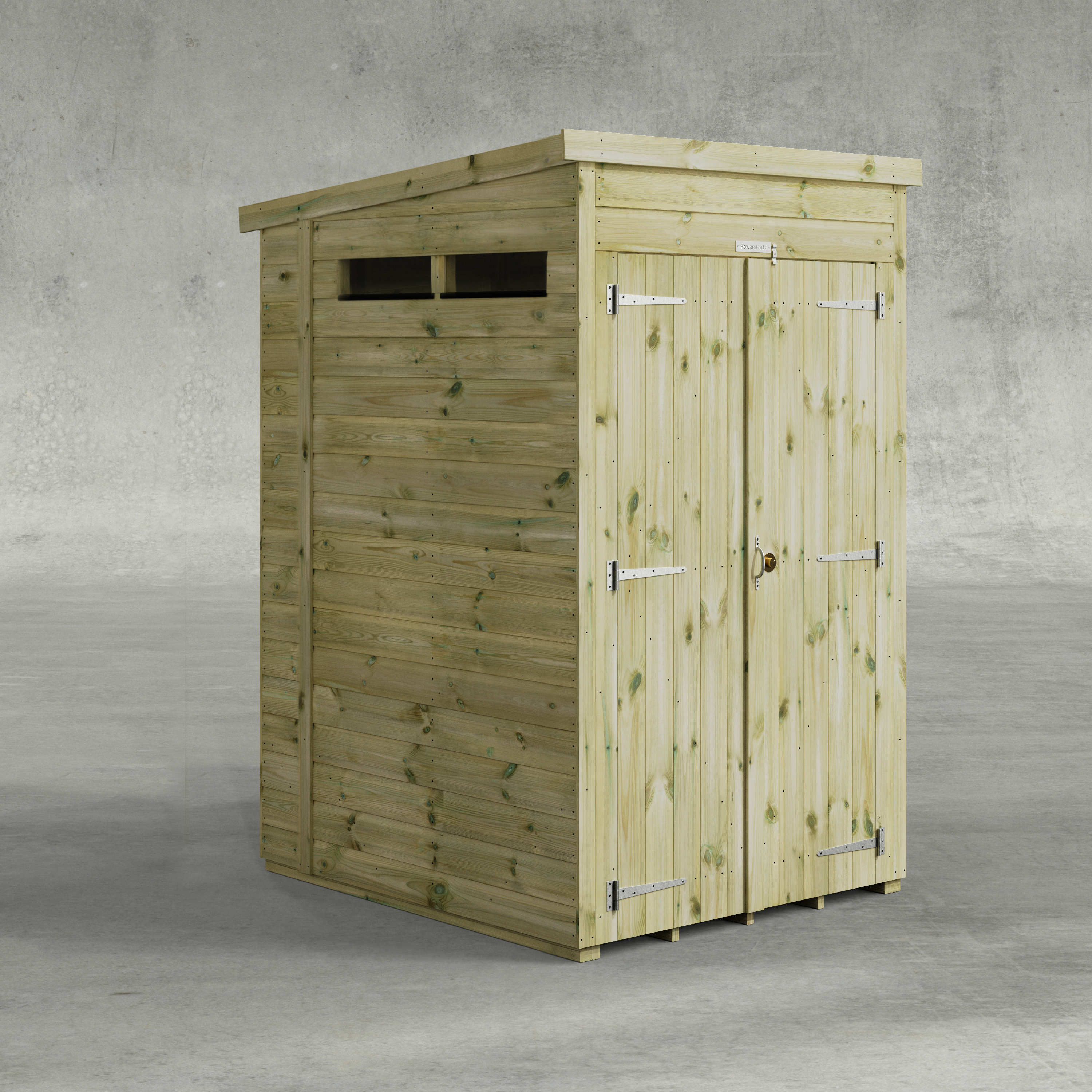 Power Premium Security Pent Shed