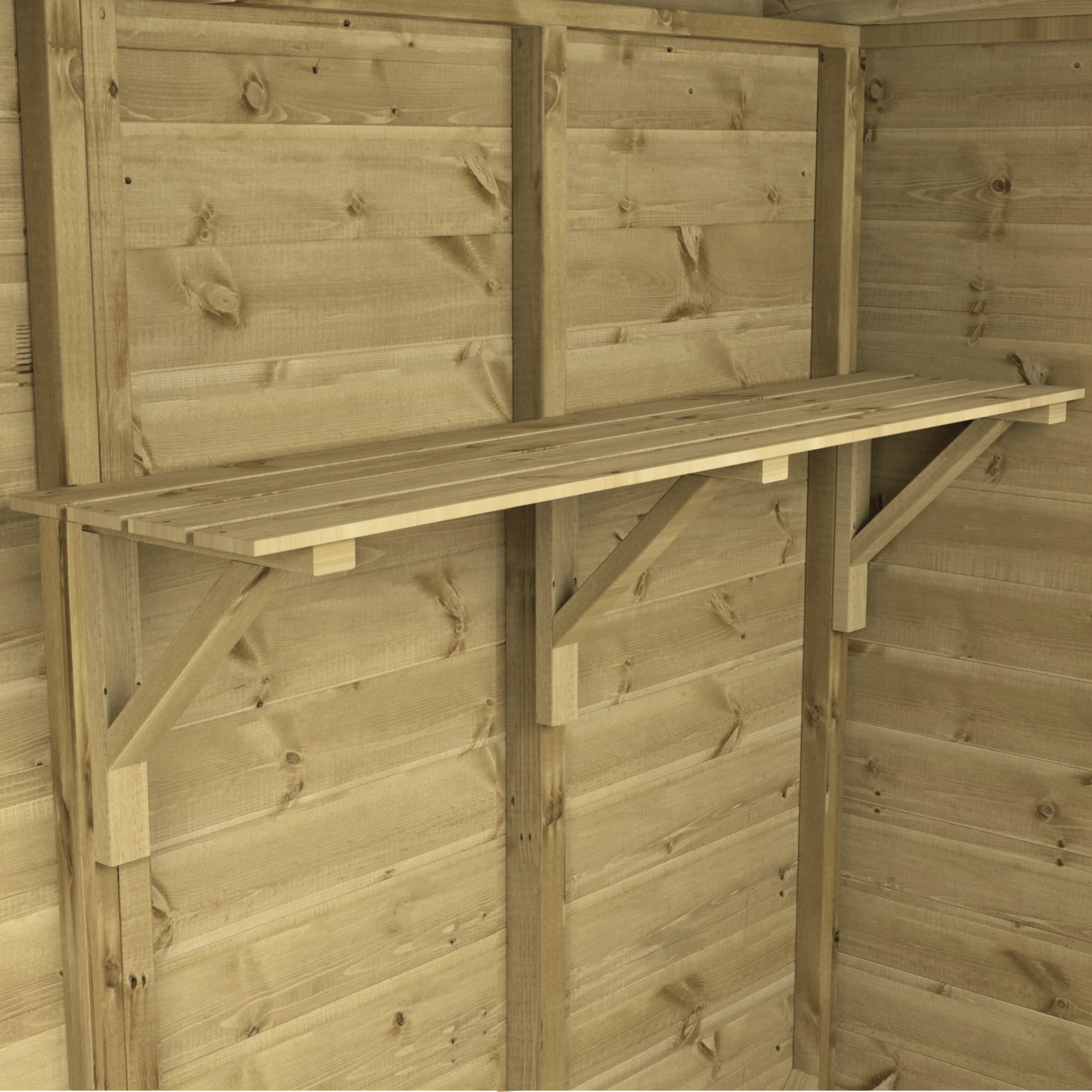 4ft Premium Shed Shelving Unit
