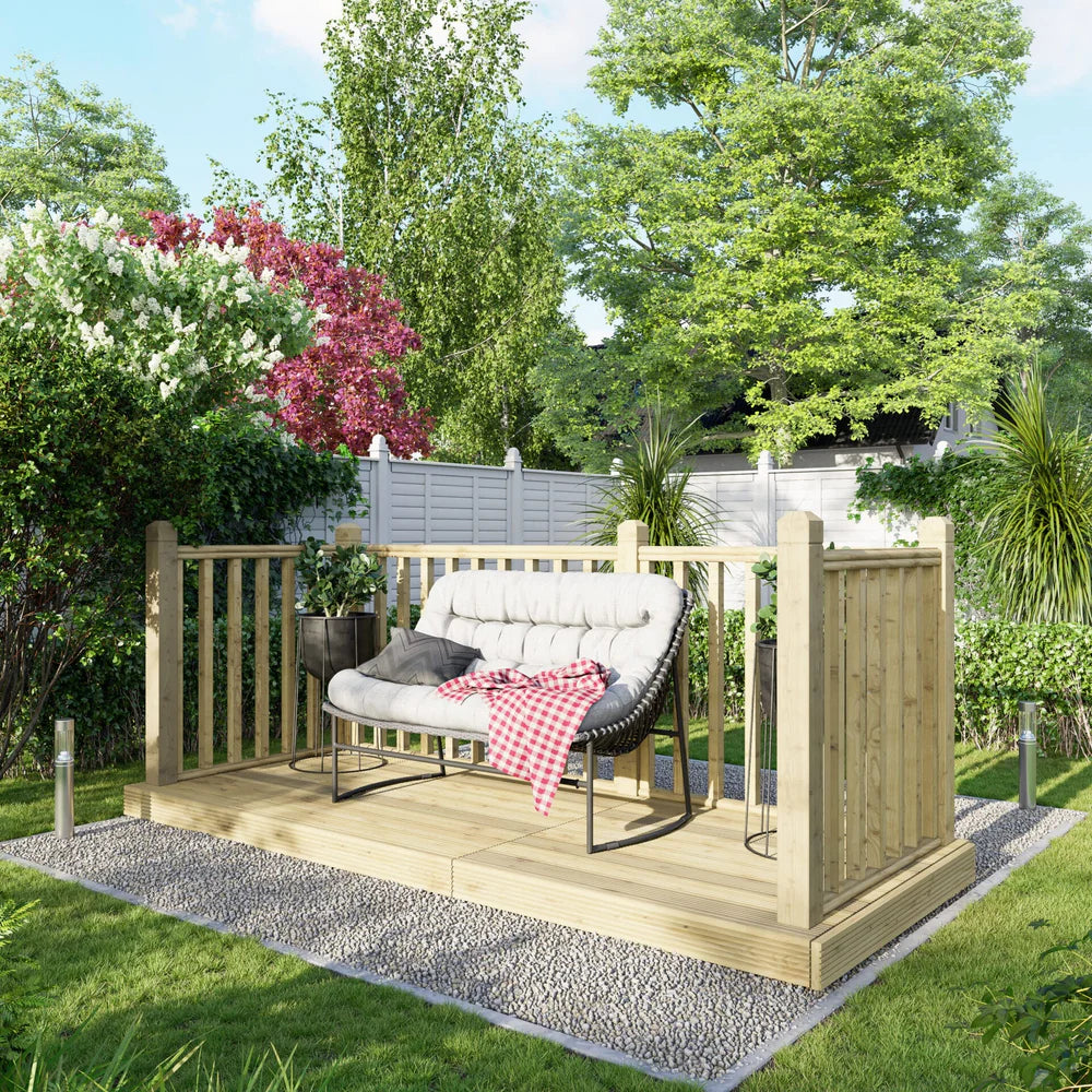 Decking Kit with Three-Sided Handrails