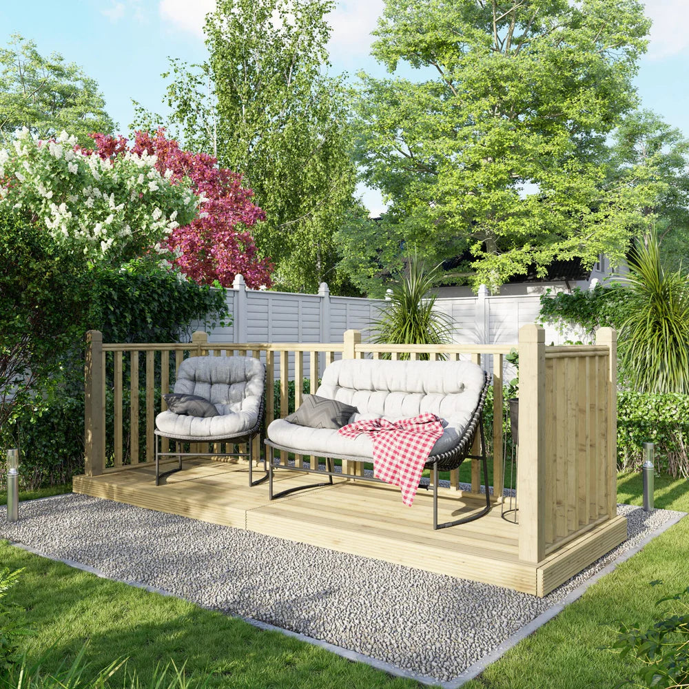 Decking Kit with Three-Sided Handrails