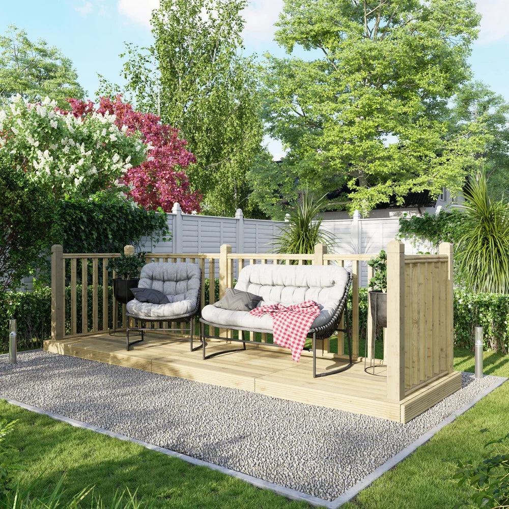 Decking Kit with Three-Sided Handrails