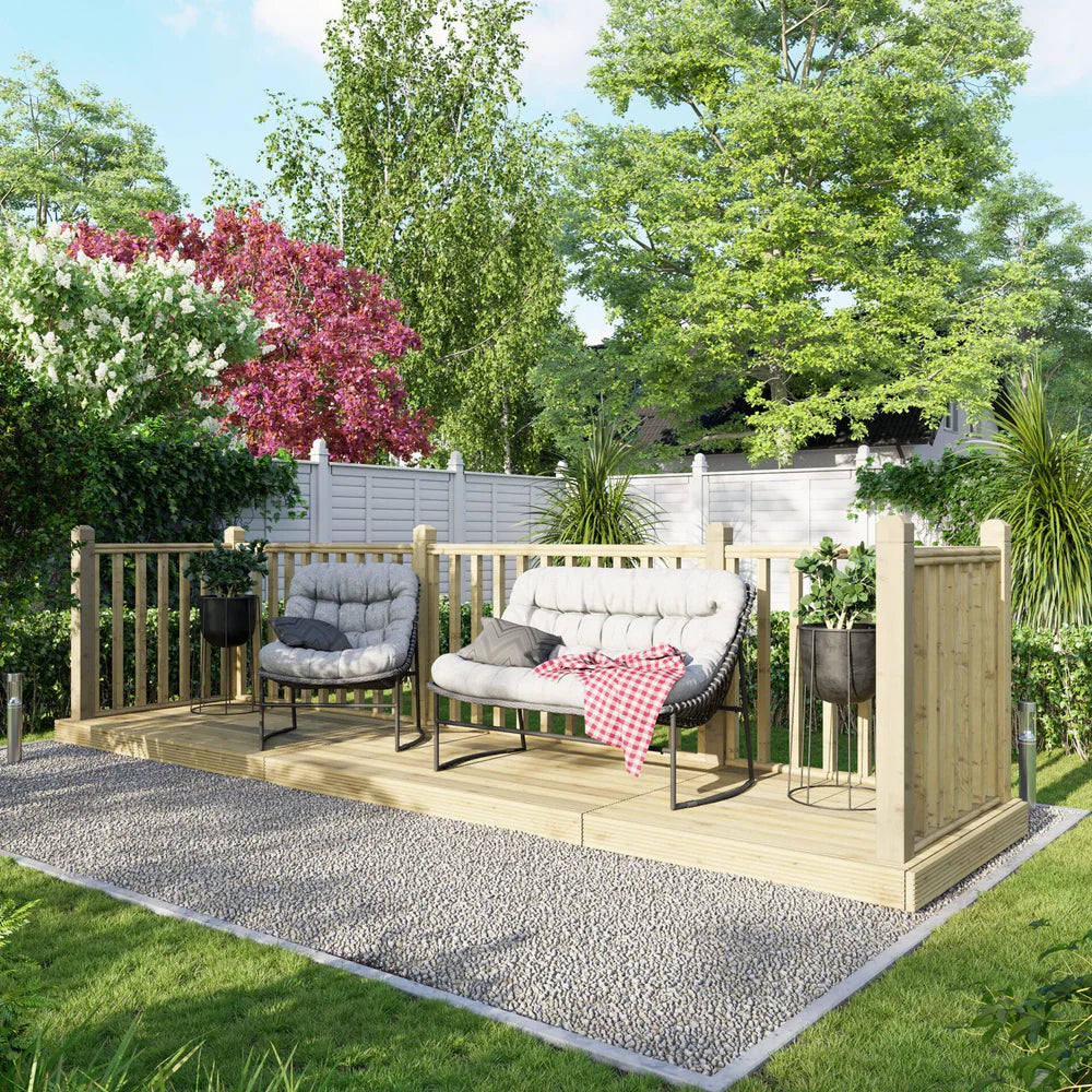 Decking Kit with Three-Sided Handrails