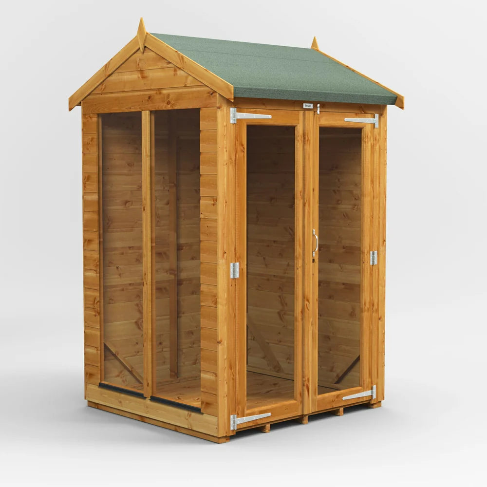 Apex Summerhouse with Side Shed