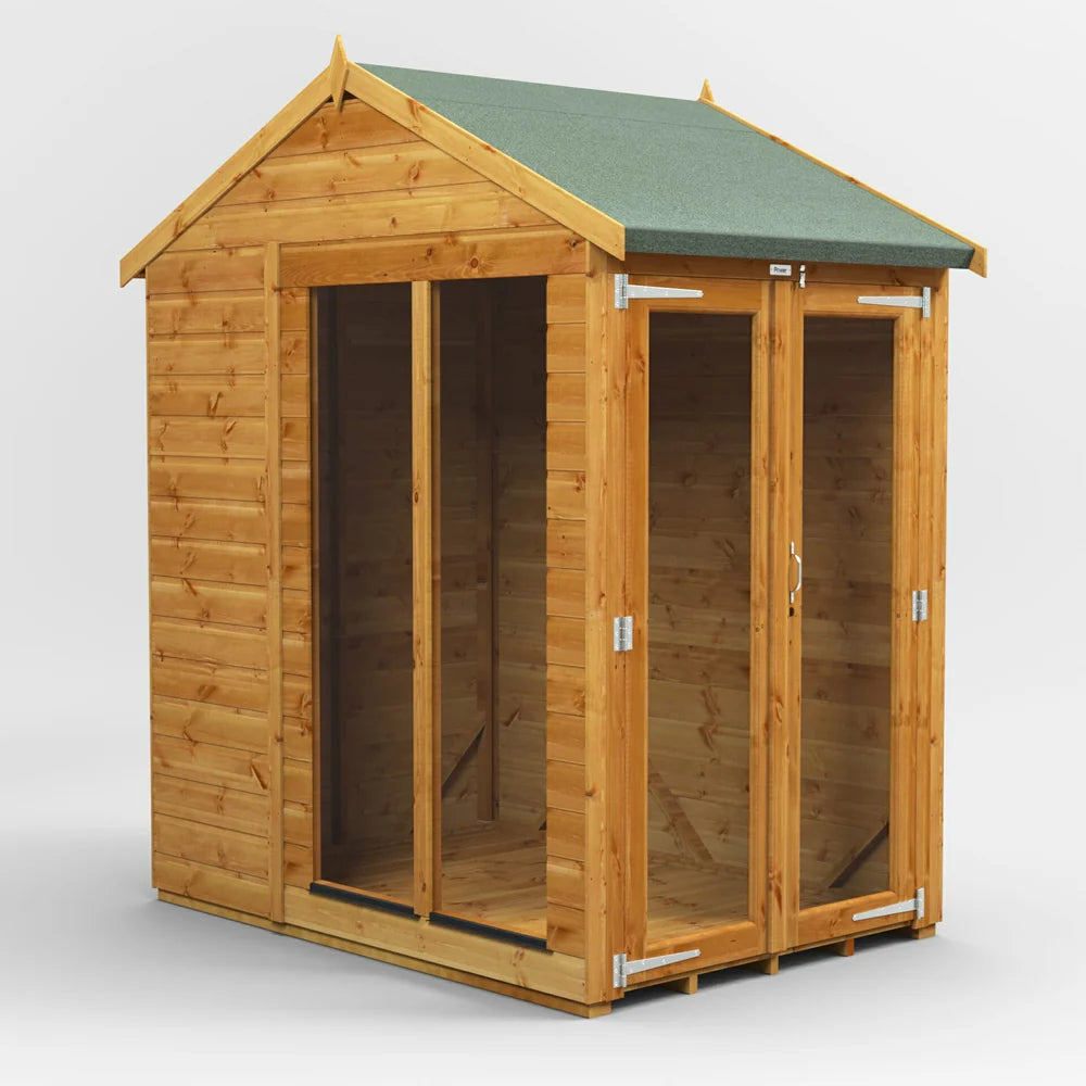 Apex Summerhouse with Side Shed