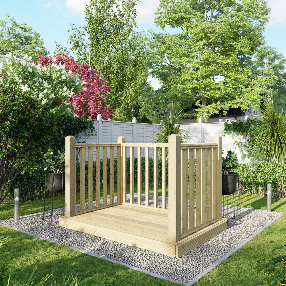 Decking Kit with Three-Sided Handrails