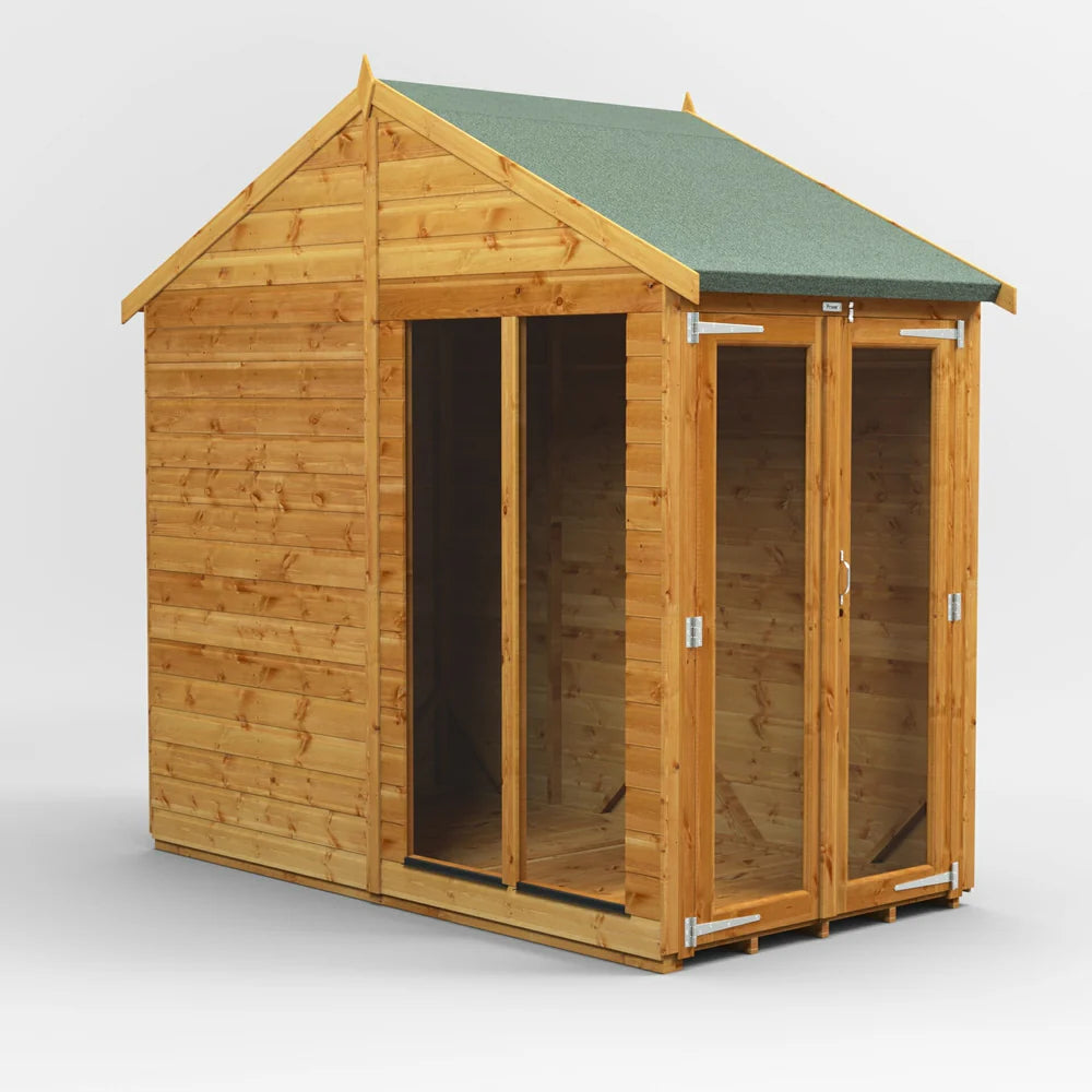 Apex Summerhouse with Side Shed