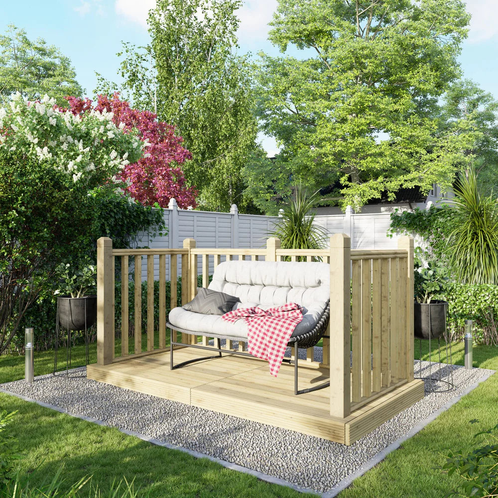 Decking Kit with Three-Sided Handrails