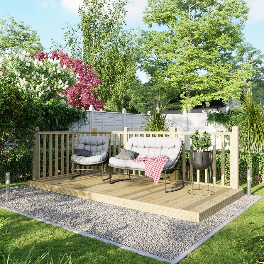 Decking Kit with Two-Sided Handrails