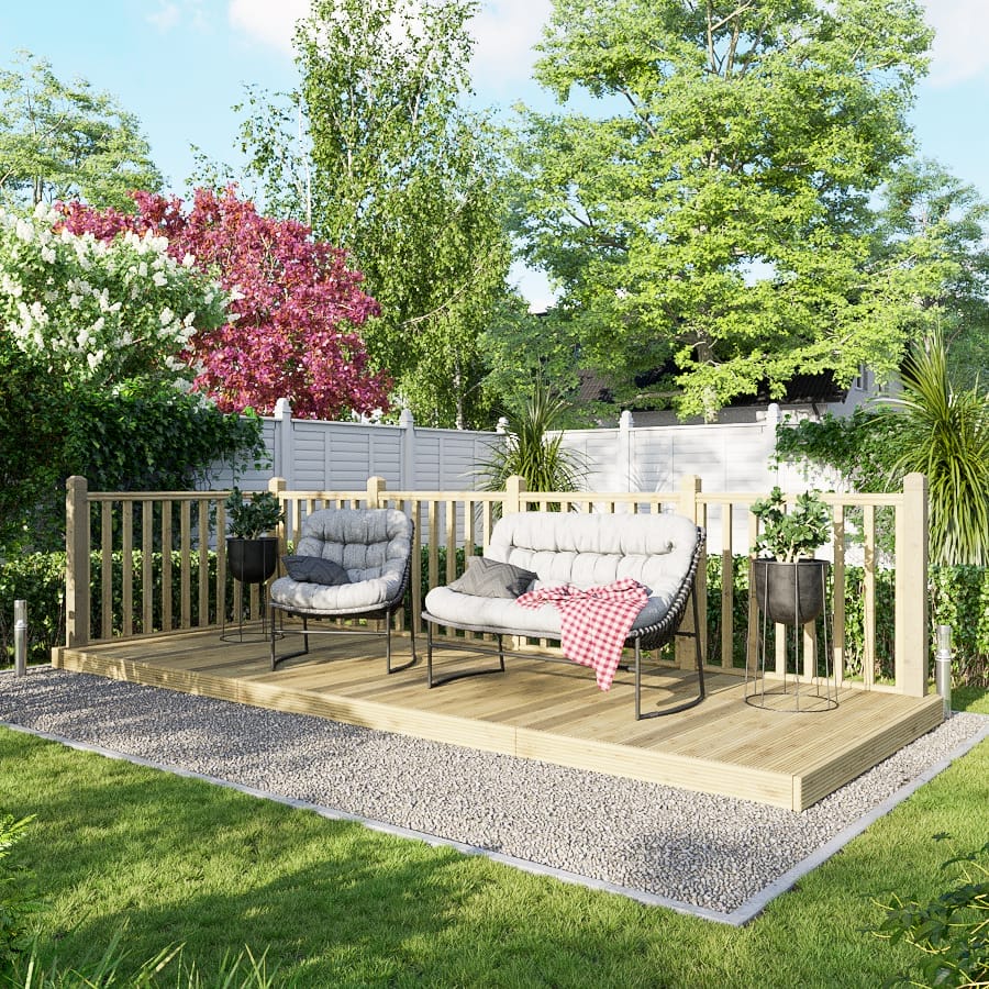 Decking Kit with Two-Sided Handrails