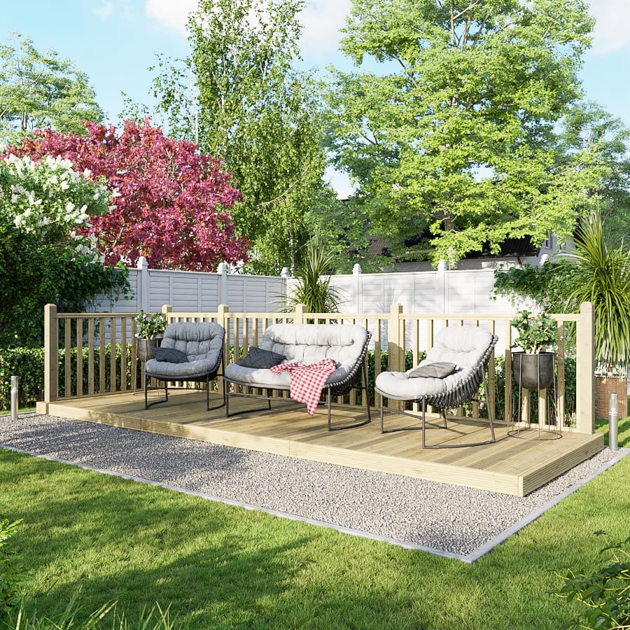 Decking Kit with Two-Sided Handrails