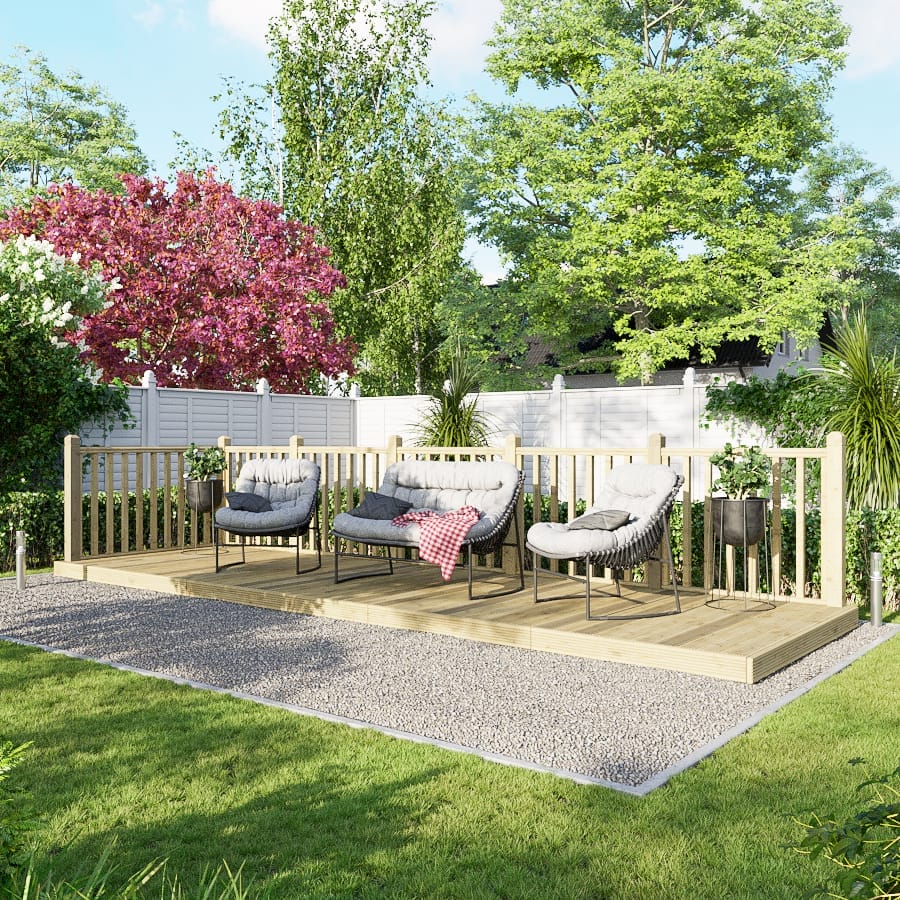 Decking Kit with Two-Sided Handrails