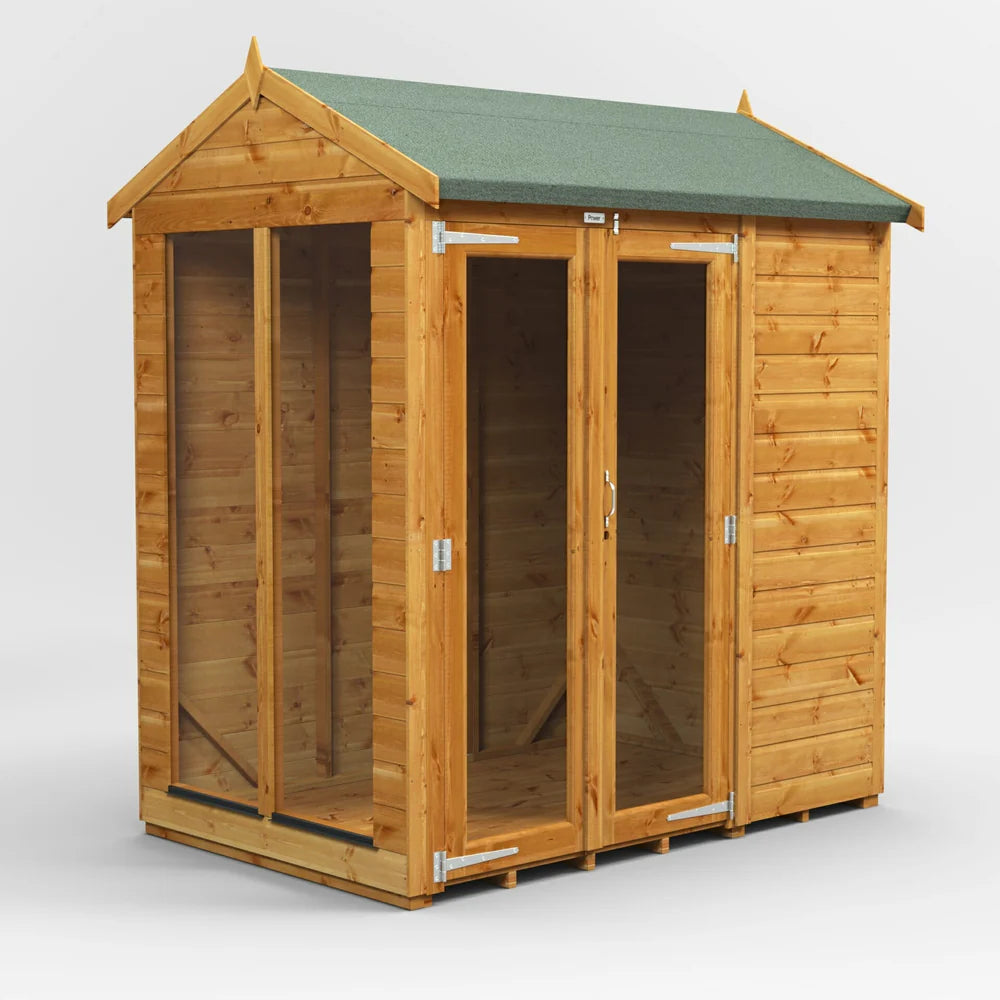 Apex Summerhouse with Side Shed