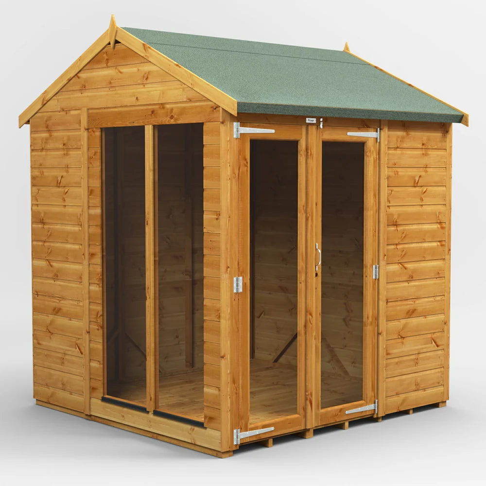 Apex Summerhouse with Side Shed