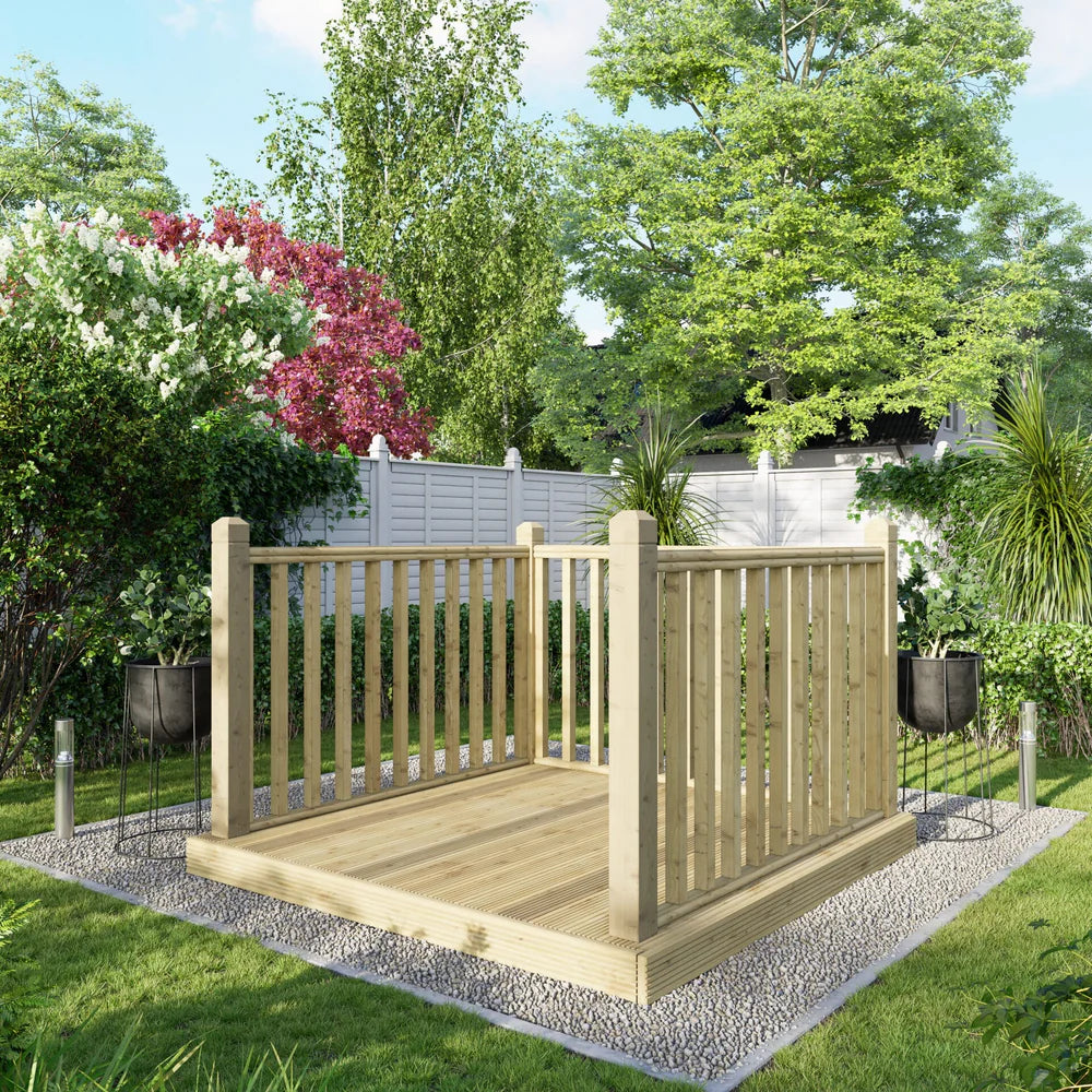 Decking Kit with Three-Sided Handrails