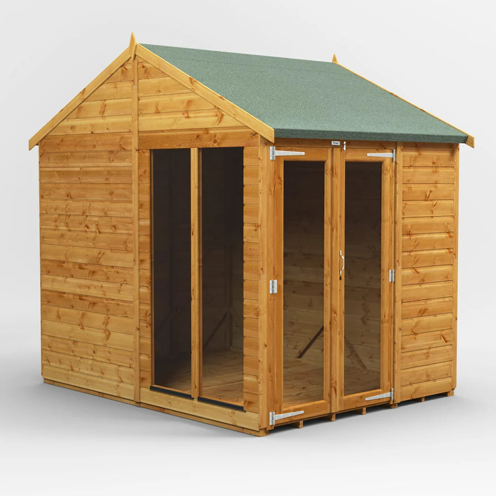 Apex Summerhouse with Side Shed