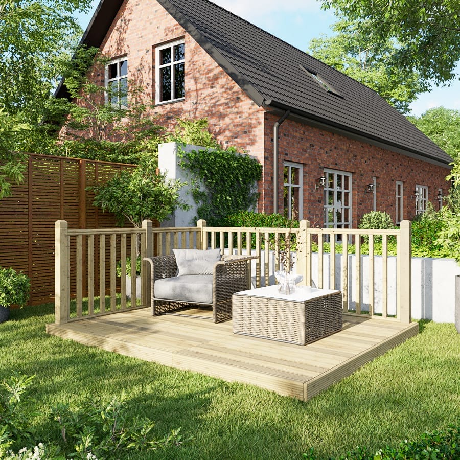 Decking Kit with Two-Sided Handrails