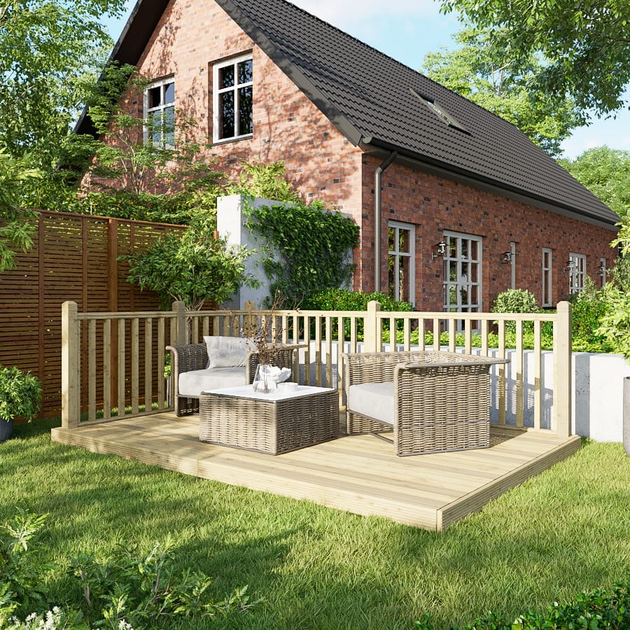 Decking Kit with Two-Sided Handrails