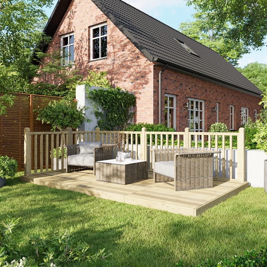 Decking Kit with Two-Sided Handrails