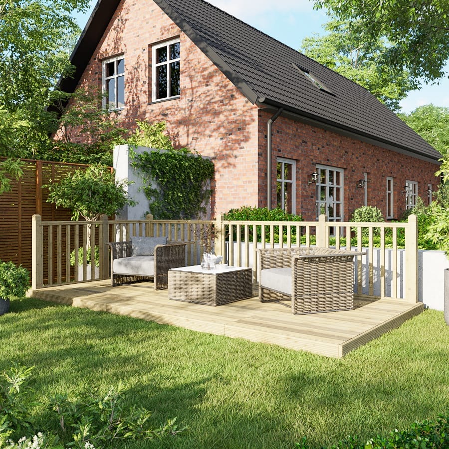 Decking Kit with Two-Sided Handrails