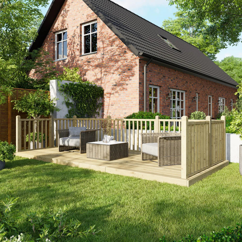 Decking Kit with Three-Sided Handrails